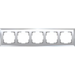 Рамка Werkel Diamant на 5 постов зеркальный WL08-Frame-05 4690389143854