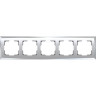Рамка Werkel Diamant на 5 постов зеркальный WL08-Frame-05 4690389143854