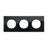 Рамка LK Studio 3-постовая квадрат из натурального темного стекла Vintage 884310-1