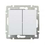 Выключатель двухклавишный Legrand Valena Classic белый 774405