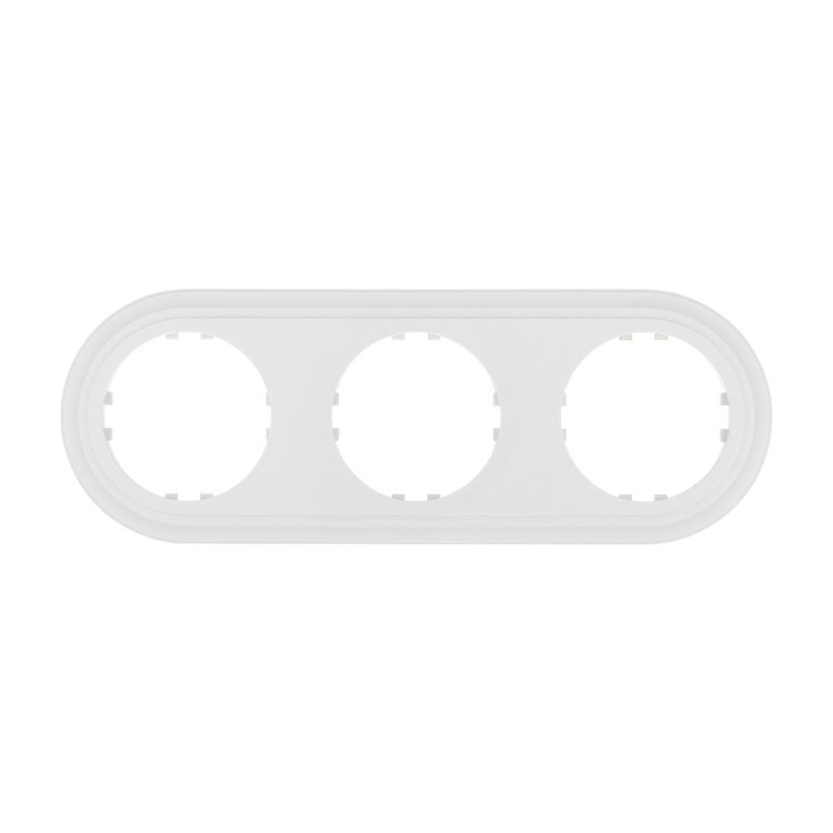 Рамка LK Studio 3-постовая круглая (белый) Vintage-Classic 889304-1