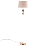 5040/1F CLASSIC ODL24 441 античн.бронза/беж.абажур/металл/керамика Торшер E27 1*60W HOMI