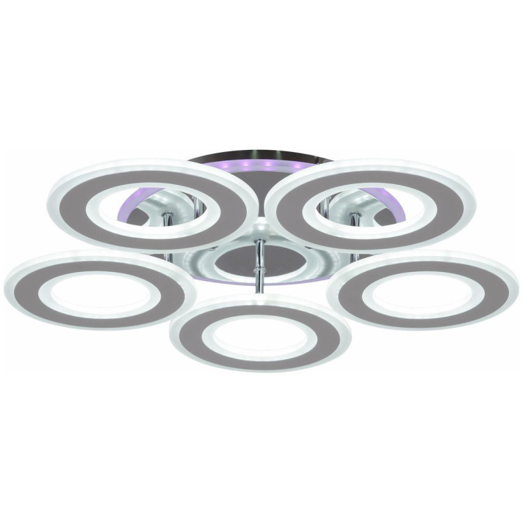 Потолочная светодиодная люстра Reluce 20535-0.3-5+1 CR Потолочная светодиодная люстра Reluce 20535-0.3-5+1 CR