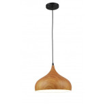 Подвесной светильник IMEX MD.5797-1-P-BK+WOOD