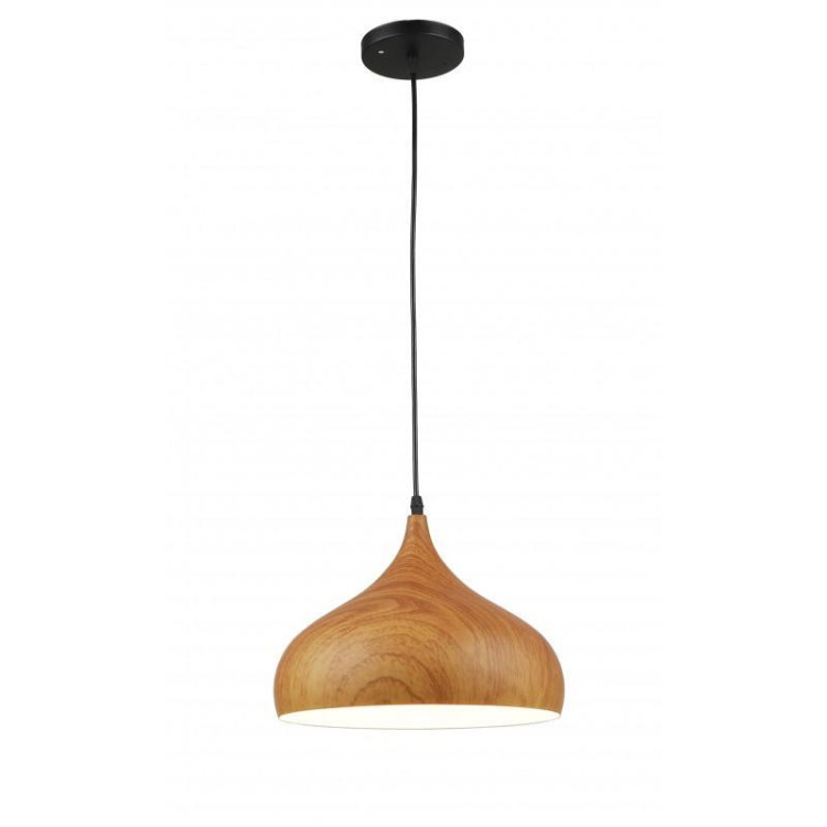 Подвесной светильник IMEX MD.5797-1-P-BK+WOOD