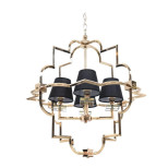 Подвесная люстра Lumina Deco Baltimore LDP 8020-4 GD+BK Подвесная люстра Lumina Deco Baltimore LDP 8020-4 GD+BK