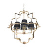Подвесная люстра Lumina Deco Baltimore LDP 8020-4 GD+BK Подвесная люстра Lumina Deco Baltimore LDP 8020-4 GD+BK