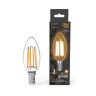 103801113 Лампа Gauss Filament Свеча 13W 1100lm 2700К Е14 LED 1/10/50