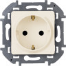 Розетка силовая Legrand Inspiria 2K+3 слоновая кость, 673721