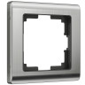 Рамка на 1 пост Werkel Metallic глянцевый никель W0011602 4690389159022 Рамка на 1 пост Werkel Metallic глянцевый никель W0011602 4690389159022
