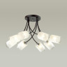 4533/8C УЦЕНКА COMFI LN21 58 черный, хром Люстра потолочная E27 8*60W 220V PAULA