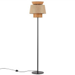 4992/1F PENDANT ODL24 521 черный/бежевый/терракотовый/золотой/металл/экокожа Торшер E27 1*60W KRESSA