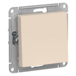 Переключатель одноклавишный Schneider Electric Atlas Design перекрестный, бежевый