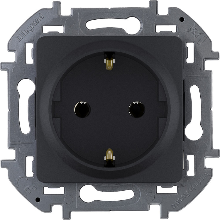 Розетка силовая Legrand Inspiria 2K+3 антрацит, 673723