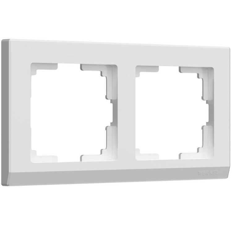 Рамка Werkel Stark на 2 поста белый WL04-Frame-02-white 4690389047114