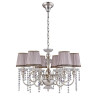 Подвесная люстра Crystal Lux Alegria SP6 Silver-Brown