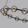 5041/120L L-VISION ODL24 545 черн./золото/дымчатый/металл/стеко Люстра LED 120W 4000К 9364Лм TRONI