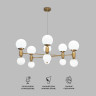 Умная подвесная люстра с плафонами 30182 латунь