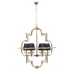 Подвесная люстра Lumina Deco Baltimore LDP 8020-6 GD+BK Подвесная люстра Lumina Deco Baltimore LDP 8020-6 GD+BK