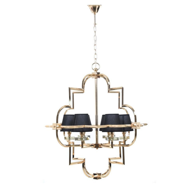 Подвесная люстра Lumina Deco Baltimore LDP 8020-6 GD+BK Подвесная люстра Lumina Deco Baltimore LDP 8020-6 GD+BK