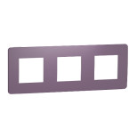 Рамка Schneider Electric Unica Studio Color на 3 поста, лиловый/белый