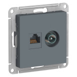 Розетка TV+RJ-45 Schneider Electric Atlas Design грифель