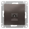 Розетка RJ-11 Schneider Electric Atlas Design мокко