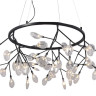 Подвесная светодиодная люстра Crystal Lux Evita SP45 D BLack/Transparent
