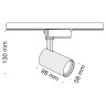 Трековый светильник Technical TR003-1-6W3K-B