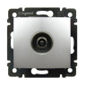 Розетка TV Legrand Valena Classic проходная 14 дБ, алюминий 770131