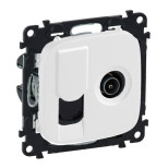 Розетка TV+RJ-45 Legrand Valena Allure жемчуг 753055+754839