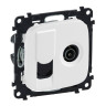 Розетка TV+RJ-45 Legrand Valena Allure жемчуг 753055+754839