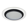 7732/80L MITRA LED SN 078 Светильник металл/акрил/белый/прозрачный/черный LED 80Вт 3000-6000К D480 IP20 пульт ДУ SUNNY