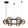 5041/60L L-VISION ODL24 545 черн./золото/дымчатый/металл/стеко Люстра LED 60W 4000К 1526Лм TRONI