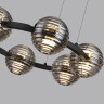 5041/60L L-VISION ODL24 545 черн./золото/дымчатый/металл/стеко Люстра LED 60W 4000К 1526Лм TRONI