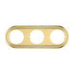 Рамка LK Studio 3-постовая круглая (золото) Vintage-Classic 889316-1