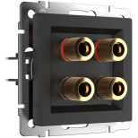 Акустическая розетка Werkel черный матовый W1185008 4690389164903