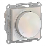 Светорегулятор поворотно-нажимной Schneider Electric Atlas Design 315 Вт, жемчуг