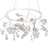 Подвесная светодиодная люстра Crystal Lux Evita SP45 D White/Transparent