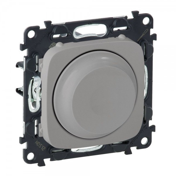 Светорегулятор Legrand Valena Allure поворотный 300 Вт, алюминий 752960