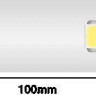 Светодиодная влагозащищенная лента DesignLed 6W/m 60LED/m 2835SMD теплый белый 50M 004375