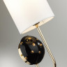 5424/1W MODERN ODL_EX24 43 золотой/черный/белый/металл/керамика/ткань Бра E14 1*40W POLLEN