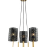 Подвесная люстра Lumien Hall Ноэль 4005/3P-GD-BK