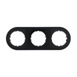 Рамка LK Studio 3-постовая круглая (черный) Vintage-Classic 889308-1