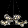 Подвесная люстра Crystal Lux Agata SP15 V2 Black/Transparente