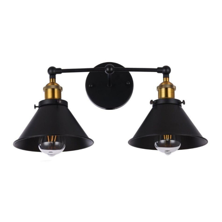 Бра Lumina Deco Gubi LDW B018-2 BK Бра Lumina Deco Gubi LDW B018-2 BK