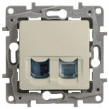 Розетка RJ-11+RJ-45 Legrand Etika слоновая кость 672352
