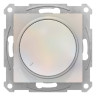 Светорегулятор поворотно-нажимной Schneider Electric Atlas Design 630 Вт, жемчуг