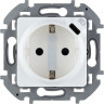 Розетка силовая Legrand Inspiria 2K+3+Type-C белая, 673770
