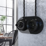 Рамка Werkel Favorit Runda на 2 поста черный WL21-Frame-01 4690389141973
